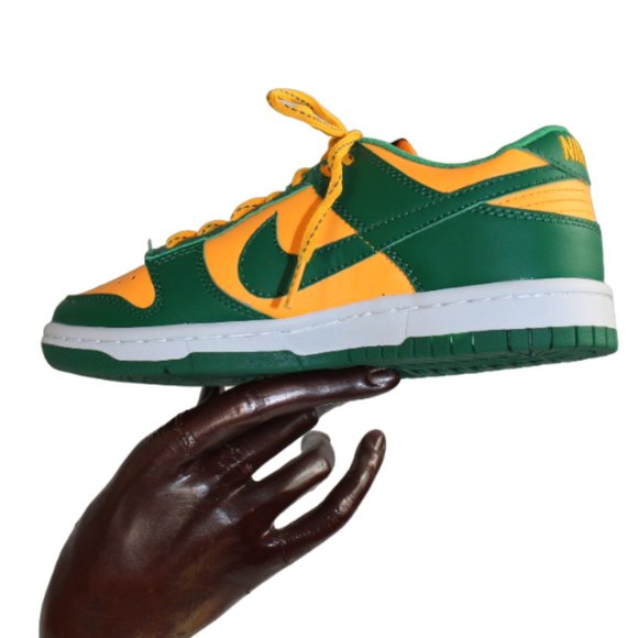 Nike Dunk Low Dark Green Vibrant Laser Orange Color, Size 7 (Men's 5.5) … - Picture 5 of 11